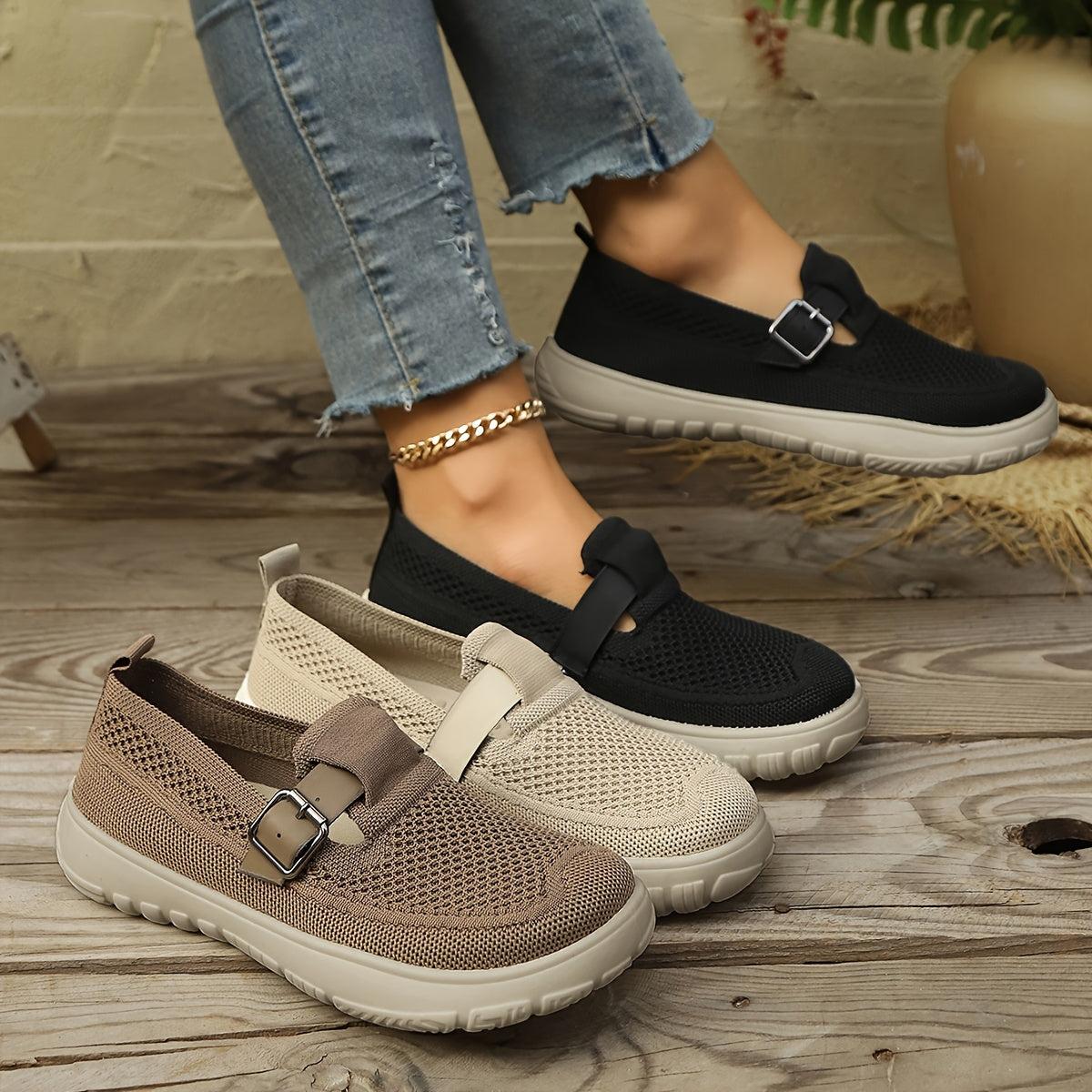 Weave - Women's Ultra Comfortable Knitted Loafers